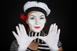 Portrait of a mime Portrait of a mime