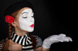 Portrait of a mime girl