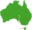 Map of administrative divisions of Australia