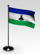 Lesotho Flagge mit clipping path Lesotho Flagge mit clipping path