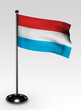 Luxemburg Flagge mit clipping path