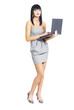 elegant woman with notebook