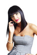 nice woman using a cellphone