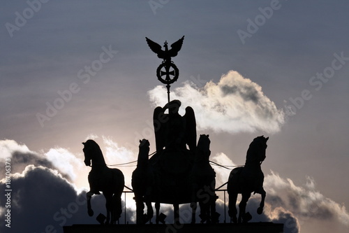 Photo: Quadriga, Schattenriss, Berlin Quadriga, Schattenriss, Berlin