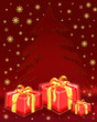 Christmas tree with presents