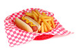 Hot dog and fries
