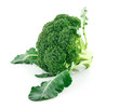 Ripe Broccoli Cabbage Isolated on White