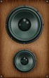 Altavoz madera doble