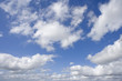 Clouds in sunny blue sky