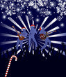 Abstract vector Christmas Concert poster