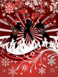 Abstract vector Christmas Concert poster