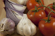 Onion,garlic and Tomato