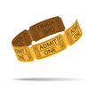 Cinema tickets strip