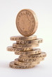 Stack of One Pound Coins