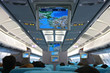unfilled interior of passenger aircraft