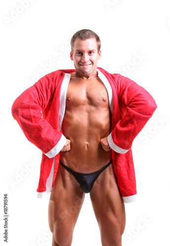 Photo: Muscular santa claus Muscular santa claus