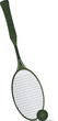 A tennis racket and ball placed in a floor