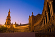Plaza de Espana at night