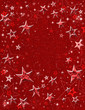 Red 3-D Stars