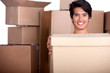 man moving in
