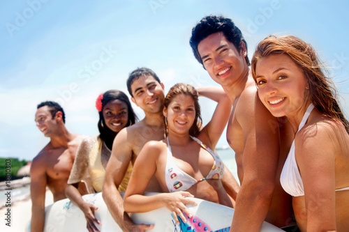 Photo: Friends at the beach Friends at the beach