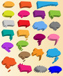 Vecteur : Collection of different 3d vector shapes for comics. Collection of different 3d vector shapes for comics.