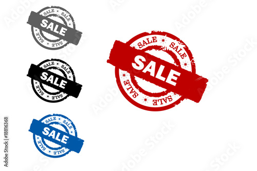 Illustration: sale stempel sale stempel