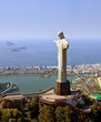 Foto: Aerial View of Christ the Redeemer Monument in Rio De Janeiro Aerial View of Christ the Redeemer Monument in Rio De Janeiro