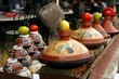 Berber tajines cooking on the market, Morocco