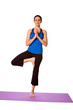 Woman in Yoga Position