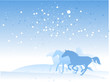 vwctor herd in winter