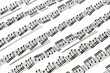 Music notes on paper