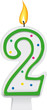 bougie d'anniversaire 2