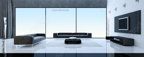 Illustration: Modern interior of a drawing room Modern interior of a drawing room