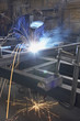 man welding