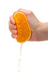 Squeezing orange