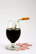 No, alcohol, cigarettes, drugs