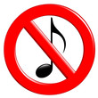 Prohibition of noise and music