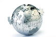 Globe puzzle-Concept of Global solution Globe puzzle-Concept of Global solution
