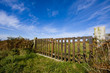 old barrier on a field