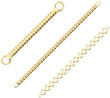 Gold chain design - vector illustration Gold chain design - vector illustration