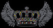 wing and crown beaded artwork wing and crown beaded artwork