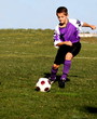 Soccer player in action