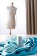 Fashion designer studio with professional equipment Fashion designer studio with professional equipment