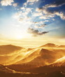 Mountains on sunset