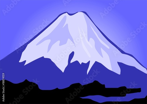 Illustration: Illustration of the cliffs of mount Everest Illustration of the cliffs of mount Everest