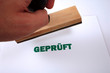 geprüft