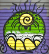 graffiti on the wall blu