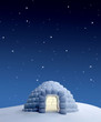 Igloo at night