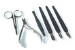 manicure set isolated on white